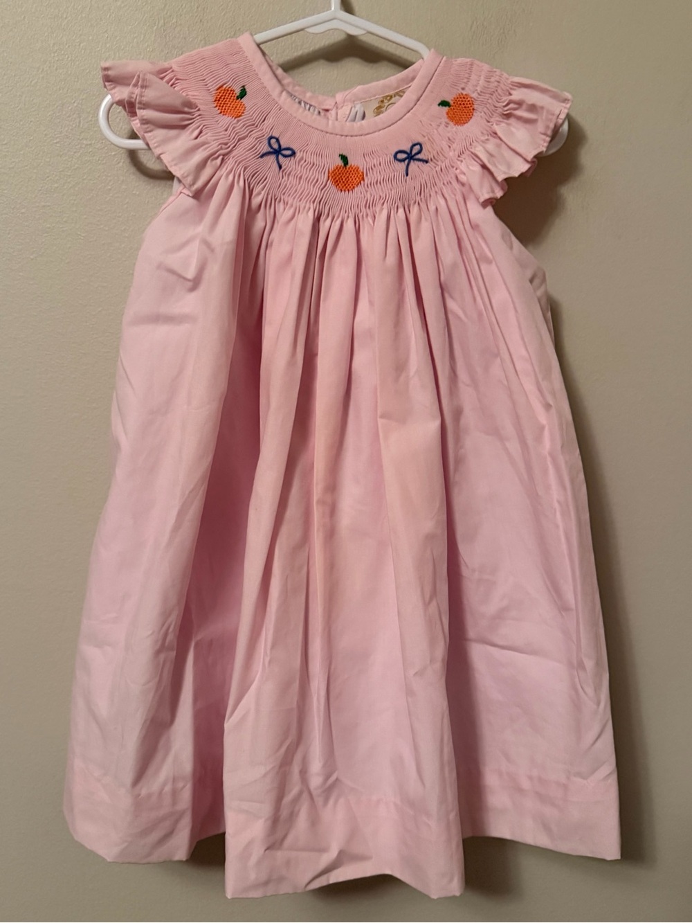 The Beaufort Bonnet Company Pink Smocked Pumpkin Dress
